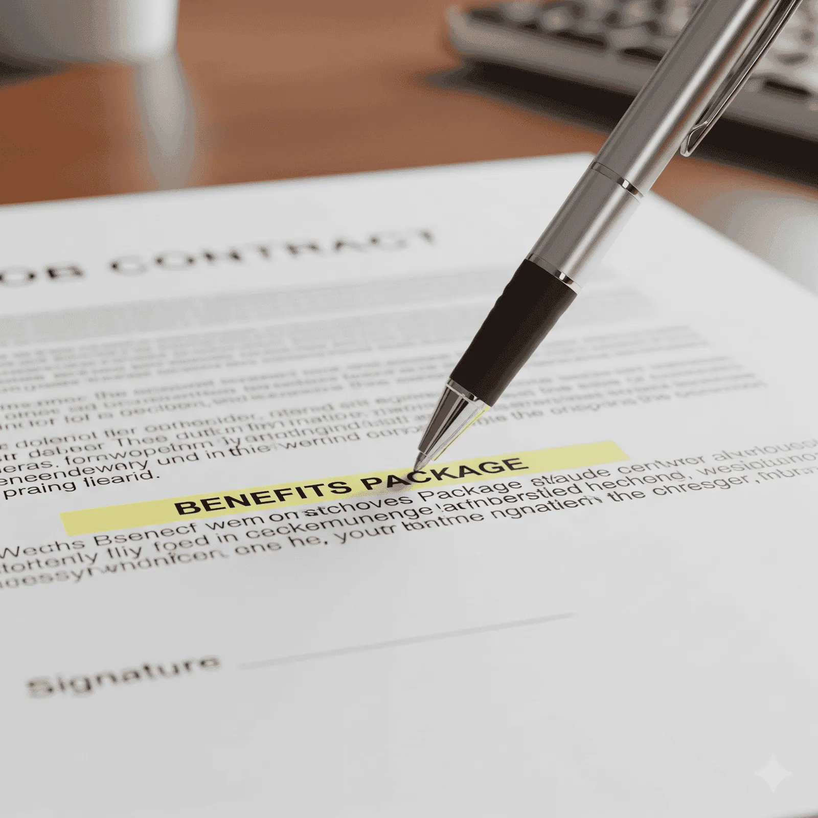 Reviewing the benefits package for a Kuwait job vacancy for Indian professionals.